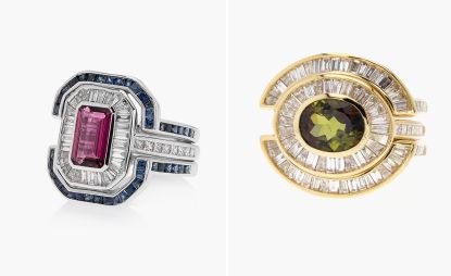 engagement rings by Annoushka with added ring jackets